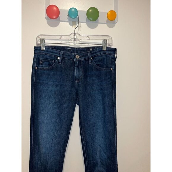 AG Adriano Goldschmied The Stilt Cigarette Leg Jeans Dark Wash Womens Size 27 De - Picture 2 of 10